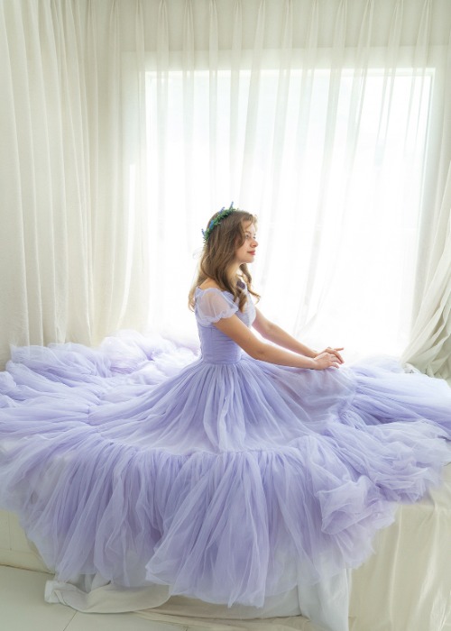 로맨틱 퍼플 프린세스 드레스