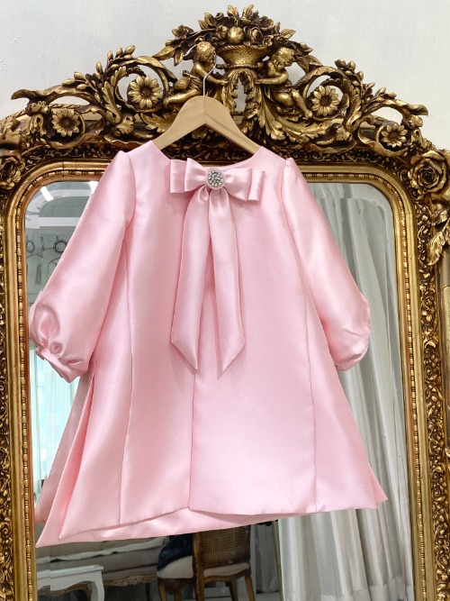 아동 미카도실크 핑크 자켓 (대여)